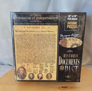 American Documents The Declaration of Independence Jigsaw Puzzle, 750-Piece